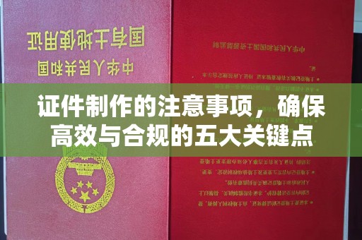 合江证件制作的注意事项，确保高效与合规的五大关键点